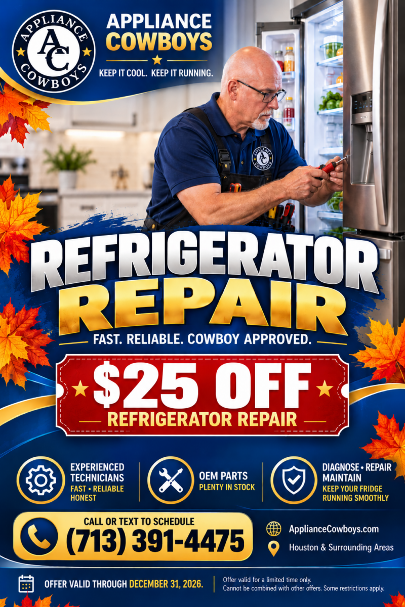Appliance Cowboys Refrigerator Repair Offer