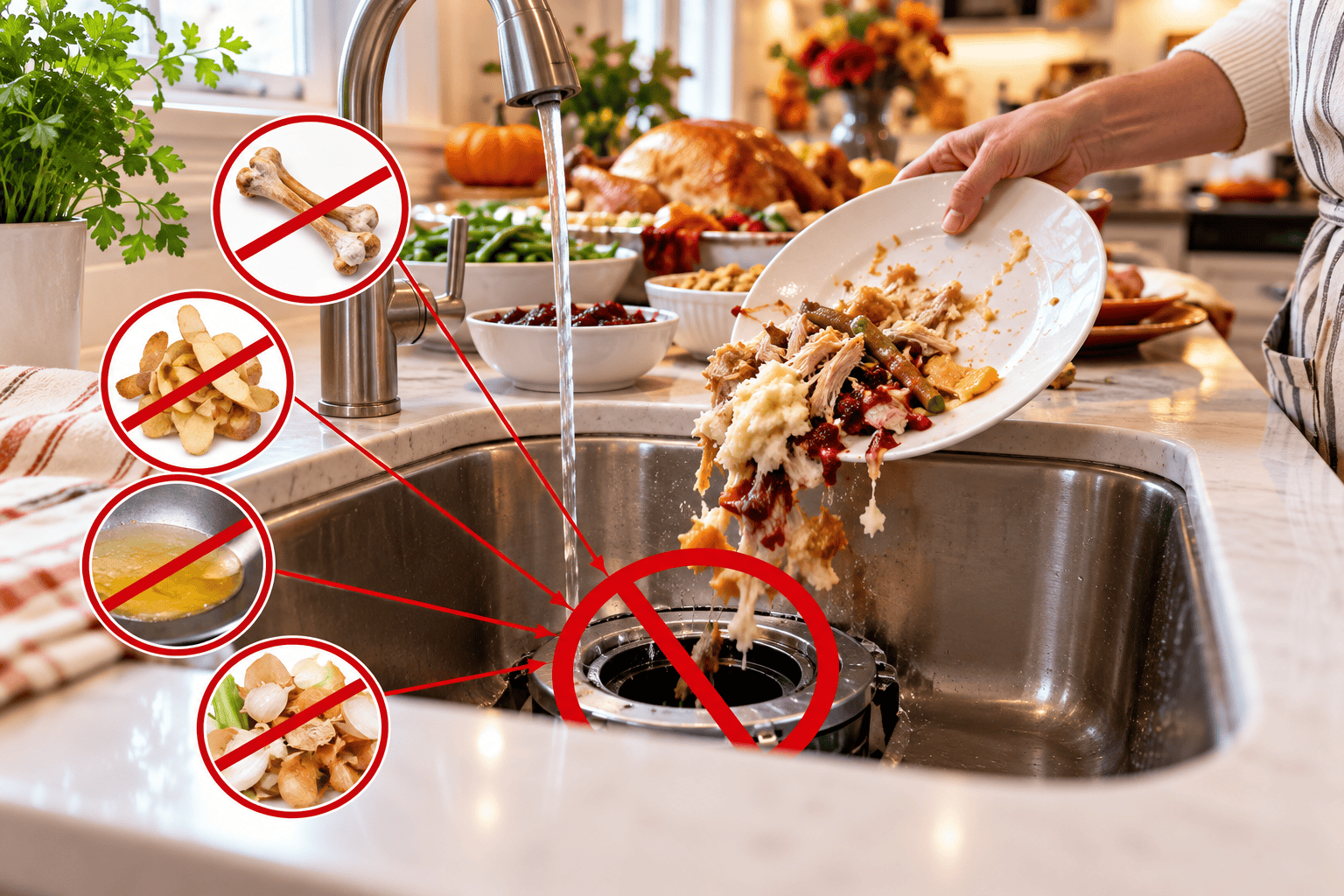 Garbage Disposal Problems Before Thanksgiving: What Not to Put Down the Drain